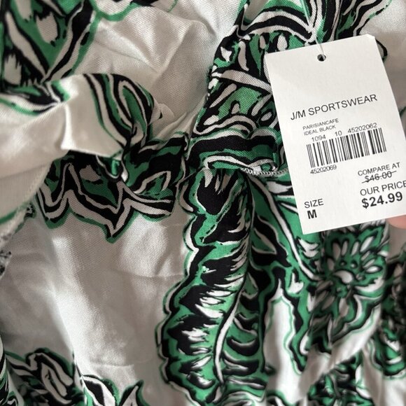 Cato Women’s Cold Shoulder Tropical Blouse Top Women’s Medium Resort Beachy NWT - Picture 9 of 15